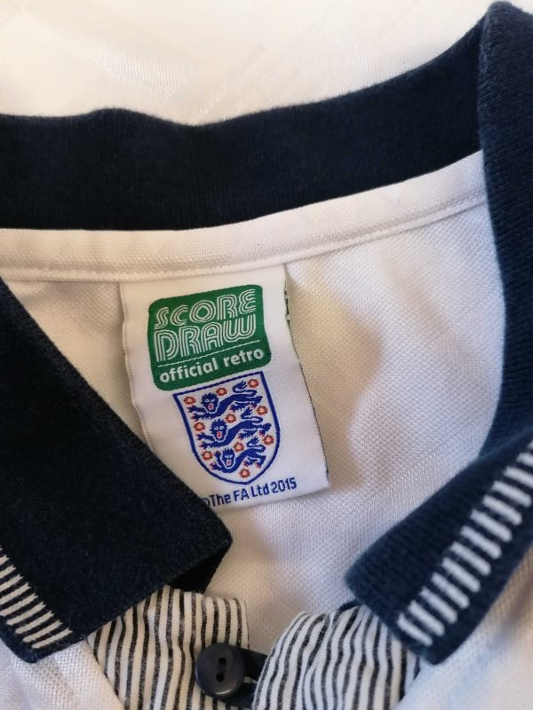 England World Cup 1990 home shirt Scoredraw official retro size M (3)