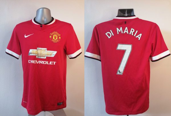 Manchester United 2014 2015 home football shirt Nike Di Maria 7 size S (1)