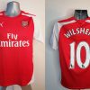 Arsenal 2014 2015 home shirt Puma Wilshire 10 football top size M (1)