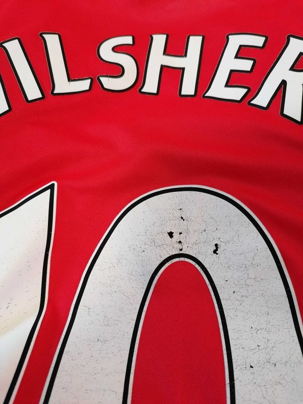 Arsenal 2014 2015 home shirt Puma Wilshire 10 football top size M (4)