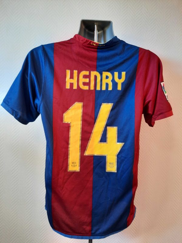 Vintage Barcelona 2006 2007 home shirt Nike football top Henry 14 size S (3)