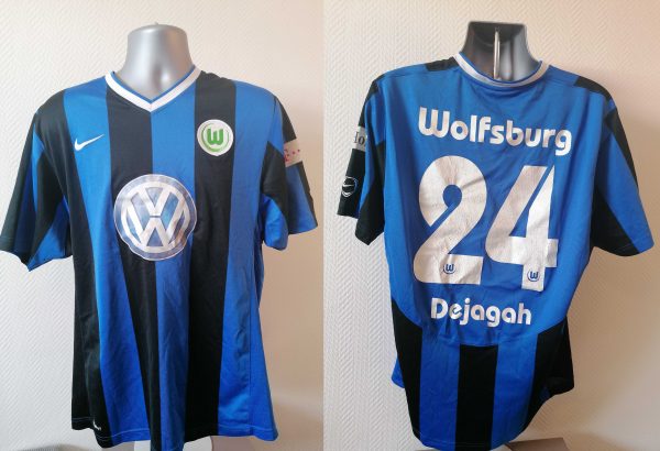 Vintage Vfl Wolfsburg 2007 2008 2009 away shirt Dejegah 24 size L (1)