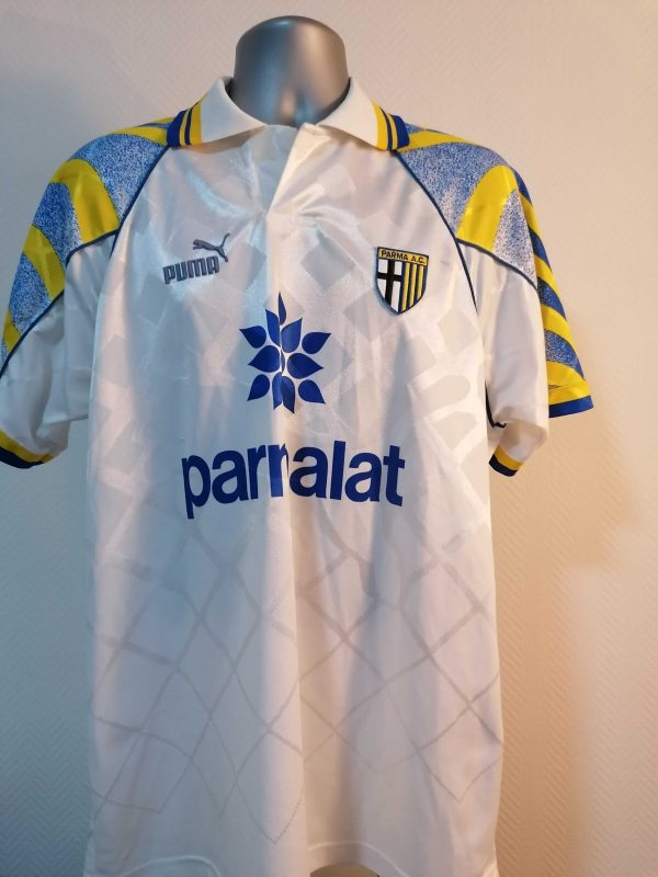 Match issue Parma 1996-97 Lega Calcio 1946-1996 home shirt Pinton 24 size XL (2)