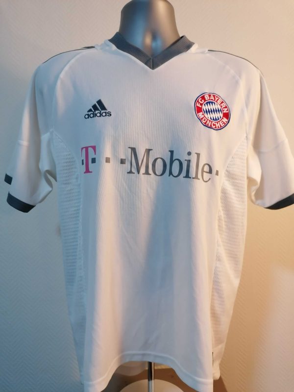 Vintage Bayern Munchen 2002 2003 away shirt adidas top size M Ballack 13 (2)