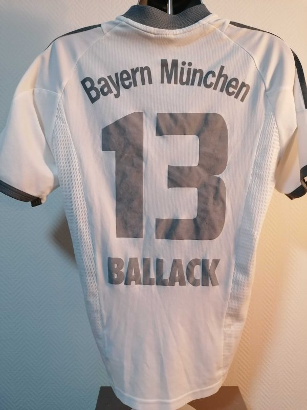 Vintage Bayern Munchen 2002 2003 away shirt adidas top size M Ballack 13 (5)