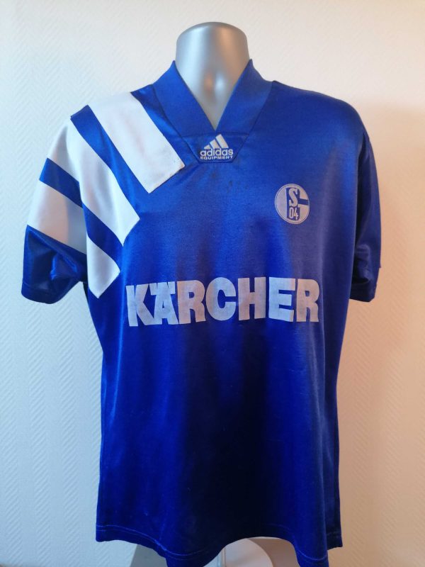 Vintage Schalke 04 1994-96 home shirt adidas trikot size L (1)