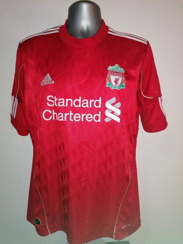 Liverpool 2010-11 Meireles 4 home shirt size M adidas football top (2)
