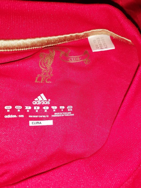 Liverpool 2010-11 Meireles 4 home shirt size M adidas football top (3)