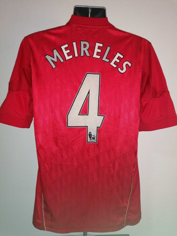 Liverpool 2010-11 Meireles 4 home shirt size M adidas football top (5)
