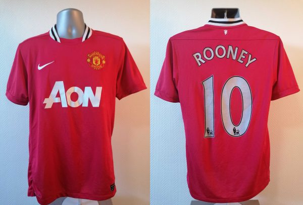 Manchester United 2011 2012 home shirt Nike EPL Rooney 10 size M (1)