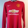 Manchester United 2014 2015 ls home football shirt Nike size S (1)