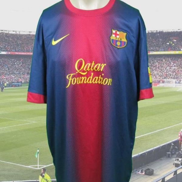 Barcelona-2012-13-home-shirt-soccer-jersey-camiseta-maglia-maillot-Nike-size-XL-202089492662